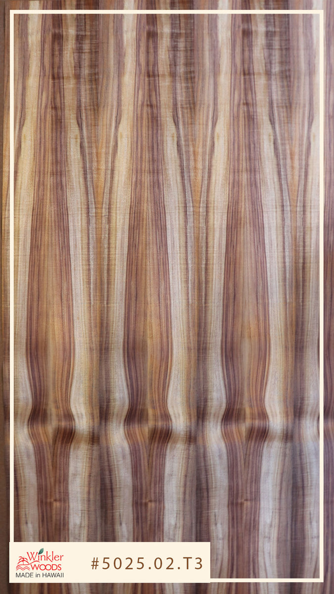 Hawaiian Koa KamiPLY Veneer (Paperback) 502502T3 4'x7' Winkler Woods